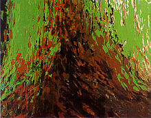 "SEQUOIA"  A. Acryl på lærred.  130 X 170 CM. 1988