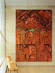 "LABYRINTHEN OG BJERGET" 1995. 510X360 cm.